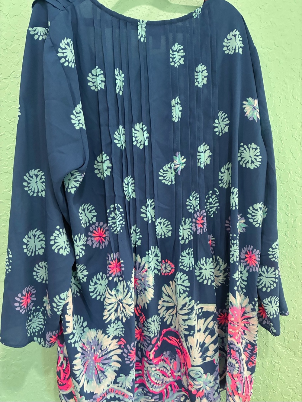 Lilly Pulitzer Tassel Tunic Top L fireworks boho women’s casual - Picture 6 of 7